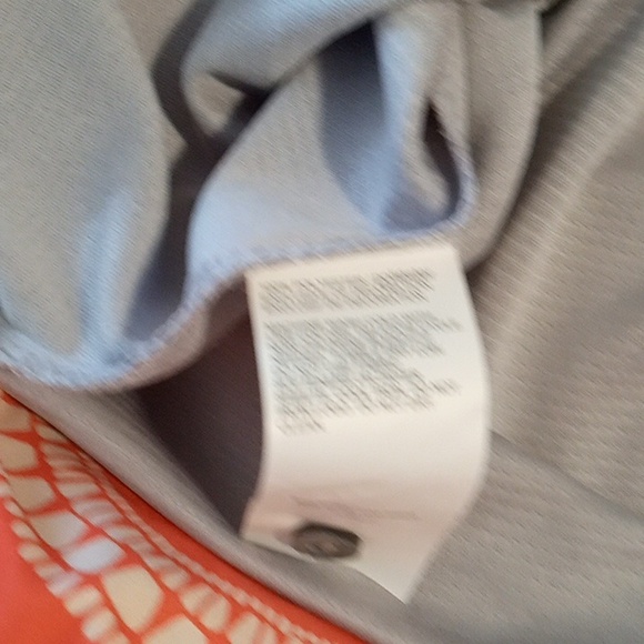 Men's PGA tour size medium Gray polo golf shirt with pocket gray patterned - Picture 6 of 8